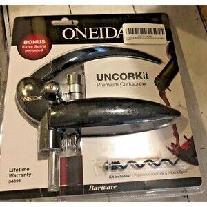Wine Opener Oneida UNCORkit Corkscrew new Wine Key